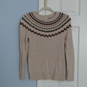 Ann Taylor Loft fairisle sweater